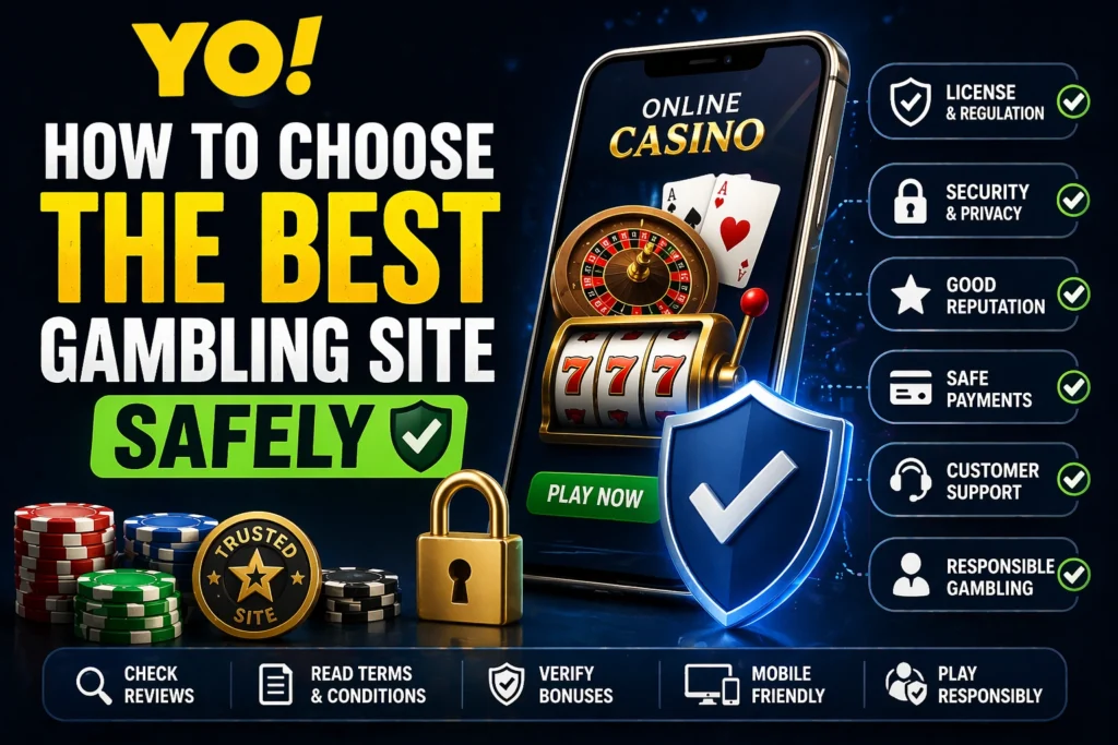 How to choose the best gambling site safely with security checks, licensing, and safe betting practices