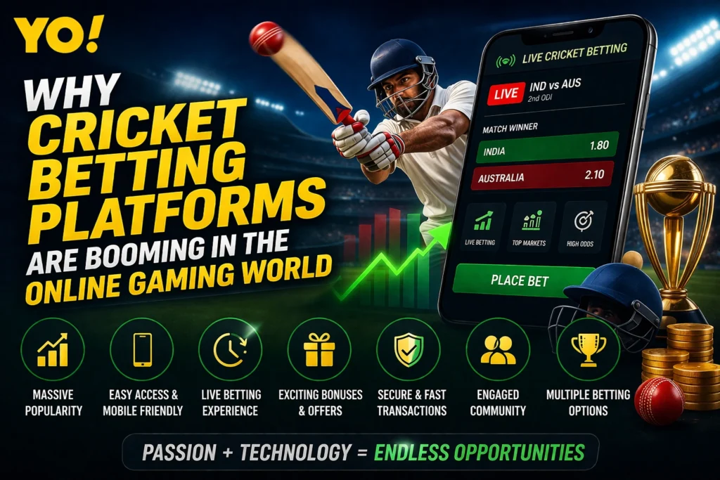 Why cricket betting platforms are booming in the online gaming world with live betting and mobile access features