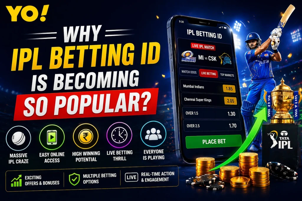 Why IPL Betting ID is becoming popular showing mobile betting app, cricket match excitement, and growing online betting trend